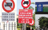 Bảng cấm giờ xe tải chở hàng