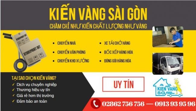 Công ty chuyển nhà Kiến Vàng tại TPHCM