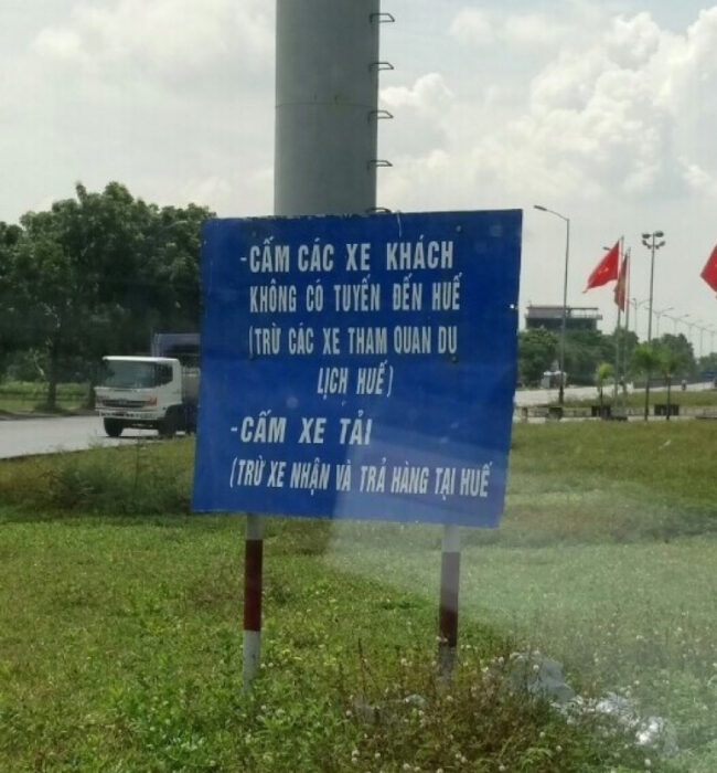 Giờ cấm xe tải vào thành phố Huế