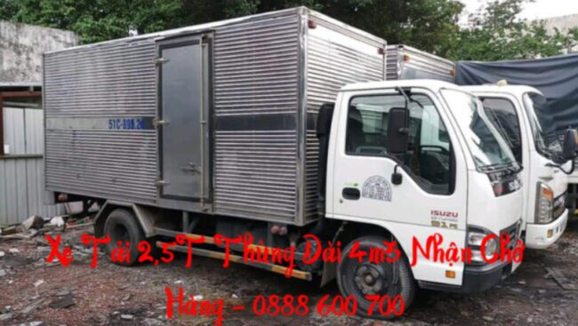 Cho thuê xe tải chở hàng 2,5 tấn dài 4m3 x 1m8 x 1m9 Cho thuê xe tải chở hàng 2,5 tấn dài 4m3 x 1m8 x 1m9