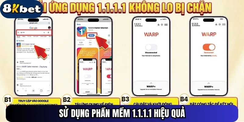 Sử dụng phần mềm 1.1.1.1 hiệu quả