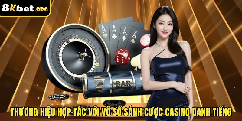 Thương hiệu hợp tác với vô số sảnh cược casino danh tiếng
