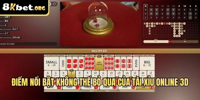 Điểm nổi bật không thể bỏ qua của tài xỉu online 3D